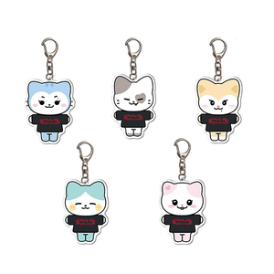 Porte-clés personnalisé en acrylique imprimé UV motif dessin animé, pendentif souvenir, accessoires de sac, ornements suspendus, cadeaux en gros - Product Image 1