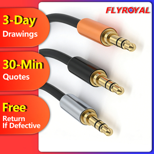 <span class=keywords><strong>Cable</strong></span> de audio auxiliar de 3,5mm, extensión de <span class=keywords><strong>Cable</strong></span> TRS macho a macho para auriculares, altavoz estéreo para el hogar del coche - Product Image 1