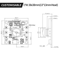 Module de caméra USB Type-C OV9281 1MP 120fps à obturateur global avec vision nocturne LED NIR pour la détection d'obstacles des drones / AGV / robots