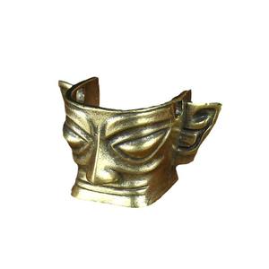 Antichi Sanxingdui ornamenti in bronzo stile antico in ottone artigianato puro rame statue di animali incise oro souvenir turistici - Product Image 5