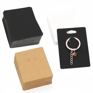 50pcs Moda Colar Keychain Display Card Holder Diy Jóias Pulseira Display Card Gift Card Holder Paper