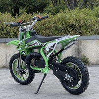 Mini Motocicleta Real de 10 Pulgadas con Ruedas Grandes, 49cc, 2 Tiempos, para Niños Pequeños, de Gasolina