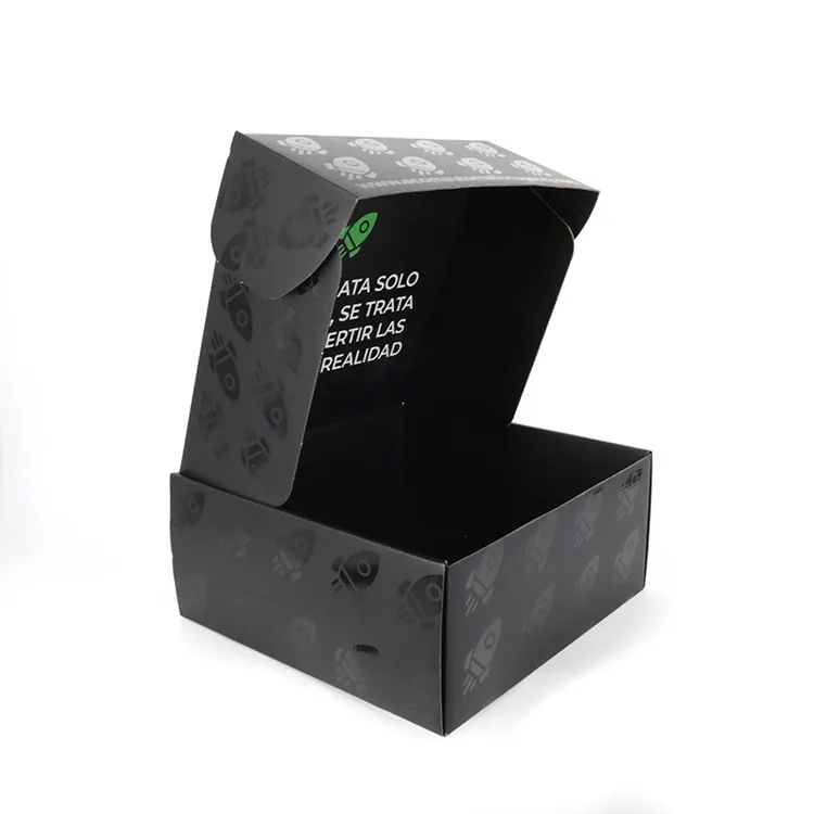 Hat Box Custom High Quality e-Co Friendly Printed Packaging Mailer Black Hoodie Box Packaging Boxes for hats