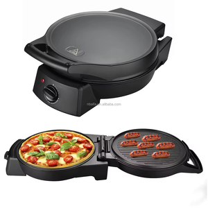 Aifa OEM Sartén eléctrica para hornear sin humo 30cm Sartén antiadherente para barbacoa Cocina de doble cara para freír Crepe mexicano <span class=keywords><strong>Pizza</strong></span> Maker - Product Image 5