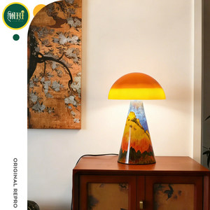 Mushroom Table <b>Lamp</b> Ceramic E27 LED <b>Switch</b> Control Night Light For Living Room Bedroom Study - Product Image 4