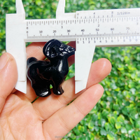 Vente en gros de matériaux mixtes cristal naturel obsidienne mouton mini taille quartz clair chèvres cristal artisanat animal pour la décoration