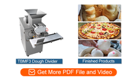 Machine à diviser, arrondir et couper la pâte, taille réglable, équipement de boulangerie pour pizza, pain, pain à la viande, pita, tortilla