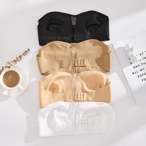 <span class=keywords><strong>Sujetador</strong></span> sin tirantes <span class=keywords><strong>Invisible</strong></span> con <span class=keywords><strong>pecho</strong></span> delantero para mujer, <span class=keywords><strong>sujetador</strong></span> antideslizante con función brillante, <span class=keywords><strong>pecho</strong></span> pequeño, ropa interior <span class=keywords><strong>grande</strong></span> y hermosa con espalda - Product Image 4