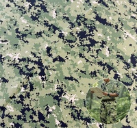 Tissu camouflage tissé NYCO 50/50 Rip-Stop en nylon et coton imprimé, imperméable avec traitement IRR, pour vêtements décontractés, robes, costumes, sacs
