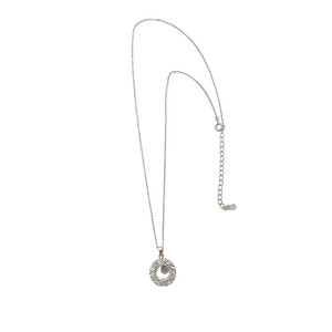 S925 Sterling Silver Pendant <b>Necklace</b> With Star Design Circular <b>Ring</b> Gift Jewelry For Women - Product Image 5