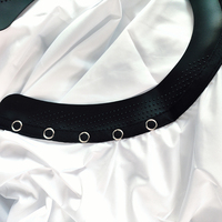 Cape de coiffure imperméable avec logo personnalisé, antistatique, respirante, pour salon de coiffure, noir et blanc