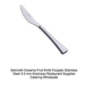 Couteau à dessert forgé Salvinelli Oceania en acier inoxydable 18/10, épaisseur 3,5 mm - Product Image 2