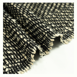 À la mode Doux <span class=keywords><strong>Plaid</strong></span> Motif Laine Tweed Tissu Laine <span class=keywords><strong>Acrylique</strong></span> Mélange Fil Teint Tweed Texture Tissu pour Costumes Blazer Veste Manteau - Product Image 2