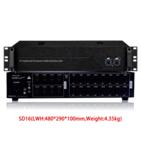 Boîtier d'interface numérique professionnel, préampli micro de haute qualité, double port d'extension, montage en rack pour studio