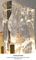 Lampe murale en cristal de fer LED JYLIGHTING avec design moderne finition dorée pour la décoration intérieure du salon