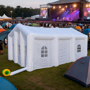 Tente Gonflable Portable Blanche pour Mariage, Soirée, Événement Extérieur, Chapiteau avec Fenêtres, Église, Fête, Exposition, Spectacle, Publicité - Product Image 1