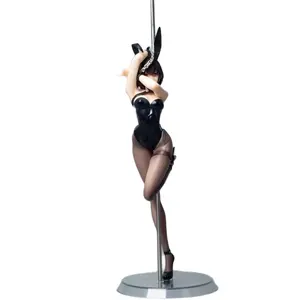 Venta al por mayor Bunny Girl Pole Dance 1/7 Standing Beautiful Girl Figure Model Ornament Boxed Hentai sxey Girl figura de anime