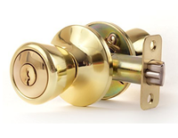 RHETECH USA – Serrure de porte extérieure traditionnelle en laiton plaqué zinc sans clé avec 3 clés et serrure à combinaison 35-45mm