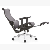 Chaise de poste de travail en maille moderne à dossier haut confortable de luxe noire chaise de bureau de direction ergonomique