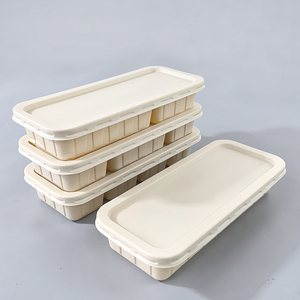 Contenedor de alimentos de almidón de maíz Caja de embalaje para llevar Helado Fiambrera desechable Materiales degradables respetuosos con el medio ambiente - Product Image 2