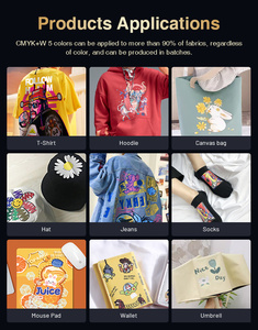 4 đầu i3200 kỹ thuật số dtf máy in 30cm A3 60 cm Pet phim vải áo thun tự động impresora dtf A1 in Kích thước - Product Image 4