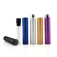 8 ml rechargeable violet testeur réutilisable Twist Up tendance en aluminium voyage Cologne parfum atomiseur premium parfum bouteille