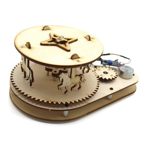 OKYN-G6685 Carrusel de Diseño con Control por Voz, Sonido y Sensor Automático, Juguete Modelo DIY, Tecnología de Producción Pequeña - Product Image 4
