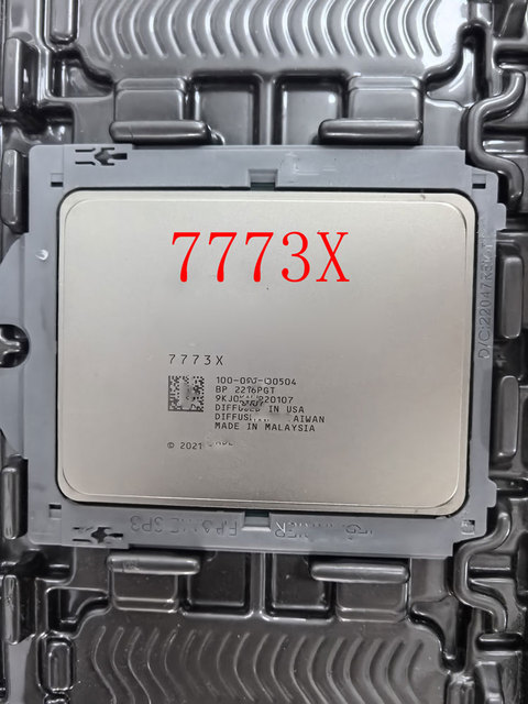 AMDS  7773X Server CPU Processor 64C/128T 2.2GHz 768MB L3 Cache SP3 Socket Hardware for Data Center Cloud Computing