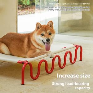 Çevre dostu büyük köpek yatağı tüm yıl soğutma kulübesi katı çizgili desen XL boyutu ile küçük köpekler için bambu <span class=keywords><strong>Pet</strong></span> çadır - Product Image 3