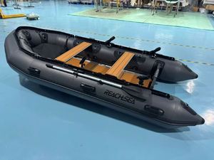 พื้นเรืออลูมิเนียม PVC <span class=keywords><strong>สี</strong></span><span class=keywords><strong>เทา</strong></span>เข้ม Reachsea พร้อมพื้น EVA ขนาด 380 ซม. สำหรับ 6 คน พร้อมหลังคาเพื่อความปลอดภัย - Product Image 2