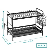 Égouttoir à vaisselle multifonctionnel pour petit espace de cuisine, support à couteaux, organisateur d'appartement, cosmétiques, bijoux en silicone, marque GW CN
