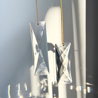 Lustre rectangulaire en verre cristal Belight K9, gravé, sablé, finition polie, design moderne de luxe, tendance