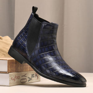 Botas Chelsea Clásicas de Lujo para Hombre, Hechas a Mano, Color Marrón, Parte Superior de PU, Impermeables, Antideslizantes, de Alta Calidad - Product Image 2