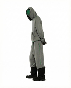 Wholesale Winter Knitted Y2K Oversized Loose Fit Heavyweight Fleece Fabric Sweatshirt Hoodies <b>Men</b> and Women Personalized LOGO - Product Image 2
