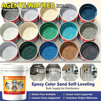 Peinture liquide époxy autolissante à base de sable coloré pour sols en marbre, antidérapante pour entrepôts et sols en béton – Approvisionnement direct usine