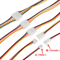 Kawat Terminal kustom pengganti untuk JST TE MOLEX 0.8 1.0 1.25 1.5 2.0 2.54mm Pitch 1/2/3/4/5/6/7/8/40pin kabel Jumper