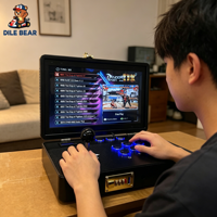 Máquina Arcade Profesional con Pantalla de 14 Pulgadas, 30000+ Juegos, Pandora Saga DX, Gabinete de Juego Retro Metálico Plegable para un Jugador