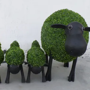 新到货人造草雕塑 topiary boxwood 形状动物批发价格