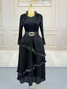 Новое платье большого размера с черной ушной отделкой-модное, элегантное для банкетов. Длинное платье для торта - Product Image 5