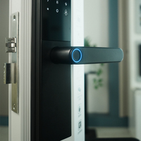 Kunci Pintu Pintar Biometrik Aluminium dengan Layar, Sistem Pembukaan Elektronik Multi-Cara Catcheye, Harga Grosir