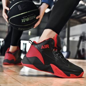 Nouvelles Chaussures de Basketball Montantes Premium pour Hommes 2026 – Noir et Blanc, Antidérapantes, Respirantes, pour Entraînement en Extérieur - Product Image 6