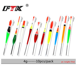 FTK 10 pièces Flotteurs De Pêche Bobbers Sapin <span class=keywords><strong>Flotteur</strong></span> Pour La Pêche À La <span class=keywords><strong>Carpe</strong></span> - Product Image 4