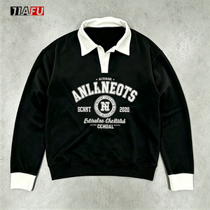 Sudaderas para Hombre con Cuello Polo, Paneles y Hombros Caídos, Diseño de Moda, Alta Calidad, Personalizables con Logotipo al por Mayor - Product Image 1