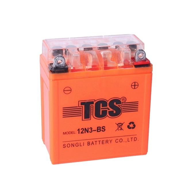 TCS 12N3 New Style Gel Lead Acid Motorcycle Battery 12V 3Ah for Motorcycles Scooters Moped and Atvs