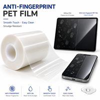Film protecteur d'écran en PET personnalisé, résistant aux rayures 3H, en rouleau, étanche, transparent optique, triple couche, anti-traces de doigts, GPS