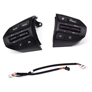 Botones Multifunción para Volante de Kia Rio K2, Control de Crucero, Piezas de Modificación, Plástico Negro, Estilo Clásico - Product Image 3
