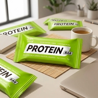 Mini cubes de protéines Matcha, barres protéinées au soja, au lactosérum et aux pois, mélange de 5 protéines, faible teneur en glucides, collation énergétique, OEM