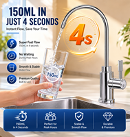 Purificateur d'eau alcaline minérale UV, filtre à eau RO, système d'osmose inverse, machine de traitement de l'eau à 5/6/7 étapes pour la maison
