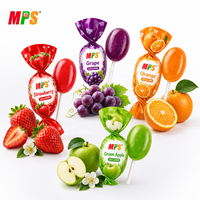 For MPS Halal Hard Candy Lollipops Gum Fruity Flavorful Xylitol Sweets Bulk with Icing Decoration Box Packaging
