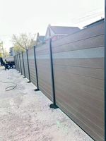 Tubo de WPC Impermeable y Resistente a los Rayos UV, Columna de WPC, Barandilla, Pérgola, Techo, Madera Plástica Compuesta, Barandilla Hueca de WPC para Balcón, Columna Cuadrada